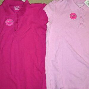 NEW Lot Of 2 Collared Tops The Children's Place Girls Size XXL 16 Short Sleeve.